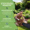 be4nature Flexible Rollborder aus Holz 200 x 30 cm Grau Produktbild-Vorschau 3