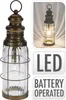 Lanterne avec ampoule LED 38 cm verre / métal Voir les images du produit 1