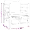 5-tlg. Garten-Lounge-Set mit Kissen Taupe Bambus Produktbild-Vorschau 8