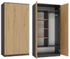 Malwa SD-90 ANTRACITE ARTISAN Kleiderschrank Produktbild-Vorschau 8