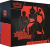 A black and red Pokemon Top Trainer Box with illustrations of Mewtwo and a Team Rocket member. Produktbild-Vorschau