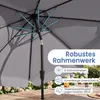 COSTWAY Sonnenschirm 300cm, Gartenschirm mit Volant & Produktbild-Vorschau 6