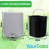 YourCasa® Mülleimer Bad [5L] - Elegantes Design - Produktbild-Vorschau 4