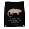 Mr. & Mrs. Panda Jutebeutel Nasenbaer - Schwarz - Geschenk, Produktbild-Vorschau 2