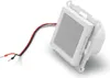 A white in-wall radio unit with red and black wires attached, shown against a white background. Produktbild-Vorschau