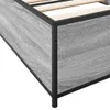The Living Store Bettgestell Grau Sonoma 90x200 cm Produktbild-Vorschau 7