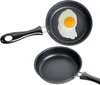 Schwarze Gusseisenpfanne mit 12 cm Durchmesser zum Kochen Produktbild-Vorschau 3