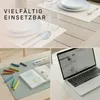 6 Stück Platzset Kunstleder, Wendbares Tischset 45x30cm, Produktbild-Vorschau 6