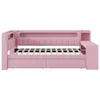 Daybed 90x200 cm mit USB & LED – Tagesbett in Rosa, Produktbild-Vorschau 13