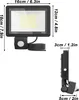 JOIEYOU LED Fluter mit Bewegungsmelder 100W Baustrahler Produktbild-Vorschau 2
