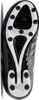 The sole of a black and white soccer cleat is shown against a white background. Produktbild-Vorschau