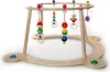 A wooden baby walker with hanging toys. Produktbild-Vorschau