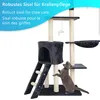 Katzen Kratzbaum Simba 142 cm groß Dunkelgrau - Deluxe Produktbild-Vorschau 6