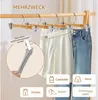 10 dřevěných ramínek na oblečení 32 cm, prostorově úsporná Náhled obrázku produktu 5
