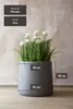 VIVANNO Pot de fleurs en fibre de verre VEKRA Rond, gris Voir les images du produit 4