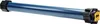 A blue tubular motor with black and yellow end caps, isolated on a white background. Produktbild-Vorschau