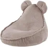 A beige corduroy bean bag chair with bear ears. Anteprima dell’immagine prodotto