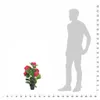 vidaXL Künstliche Hortensie mit Topf 60 cm Rot Produktbild-Vorschau 2