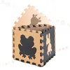 Aga Kontrastné penové Puzzle 85 cm x 85 cm 9 dielov Hnedé Náhľad obrázku produktu 4