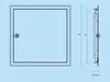 Revisionstür Metall mit Zylinderschloss : 150x150mm Größe: Produktbild-Vorschau 5