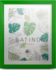 A green picture frame with a botanical print insert. Náhľad obrázku produktu