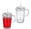 Lot de 2 verres Relaxdays, gobelets avec couvercle et Voir les images du produit 1