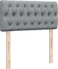 Boxspringbett mit Matratze Hellgrau 90x200 cm Stoff Produktbild-Vorschau 7