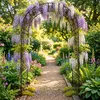 Relaxdays Rosenbogen Metall, Torbogen Garten, HBT: 240 x Produktbild-Vorschau 6
