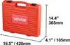 A red plastic case with dimensions indicated by black lines and text. Náhľad obrázku produktu