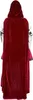 A person wearing a red hooded cape and a white blouse, seen from the back. Produktbild-Vorschau