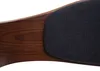 A close-up view of a wooden surface with a dark gray fabric insert. Náhľad obrázku produktu