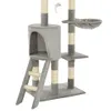 vidaXL Tiragraffi per gatti con colonne in sisal 138 cm Anteprima dell’immagine prodotto 7