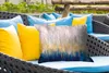 MuchoWow® Outdoor Kissen - Abstrakt - Gemälde - Öl - 50x30 Produktbild-Vorschau 4