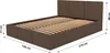 Muralo POLSTERBETT für Schlafzimmer Polsterbett mit Produktbild-Vorschau 2