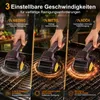 Elektrische Grillbürste mit 2 Edelstahl Bürstenkopf BBQ Produktbild-Vorschau 2