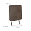 Tavolo da giardino Relaxdays effetto legno, quadrato, Anteprima dell’immagine prodotto 5