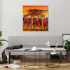 Bilder auf glas - Afrika Stamm - 70x70cm - Glasbilder - Produktbild-Vorschau 6
