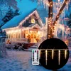 MONZANA® Eiszapfen Lichterkette Außen 40 LED Warmweiss Produktbild-Vorschau 1