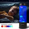 A child sleeping next to a jellyfish lamp. Anteprima dell’immagine prodotto
