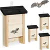 Relaxdays - Niche pour chauves-souris, lot de 4, abri pour Voir les images du produit 1