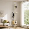Pawhut Paws Arbre à chat, arbre à grimper jusqu'au plafond, Voir les images du produit 3