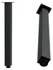 HAGO24 Tischbeine Set 4 Stück Möbelfuß Stahl Schwarz 8x8cm Produktbild-Vorschau 8