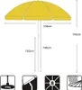 Sekey Sonnenschirm Rund Ø 160 cm Terrassen Gartenschirm Produktbild-Vorschau 8