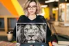 MuchoWow® Laptop Aufkleber Sticker Cover Löwe - Wild - Produktbild-Vorschau 5