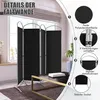 COSTWAY 221 x 188cm Raumteiler Trennwand, Paravent klappbar Produktbild-Vorschau 3