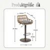 LVHOM Lot de 4 tabourets de bar en rotin avec socle Voir les images du produit 6