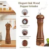 Salz- und Pfeffermühlen-Set aus Holz, nachfüllbar, Salz- Produktbild-Vorschau 4