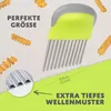 Villkin Wellenschneider – Edelstahl Riffelmesser für Gemüse Produktbild-Vorschau 3