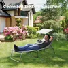 Sonnenliege klappbar – Gartenliege aus Aluminium mit 5-fach Produktbild-Vorschau 6