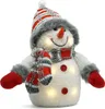 Schneemann LED Figur 28 cm Weihnachtsdeko batteriebetrieben Produktbild-Vorschau 1